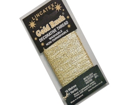 Carded Metallic Decorative Thread Gold